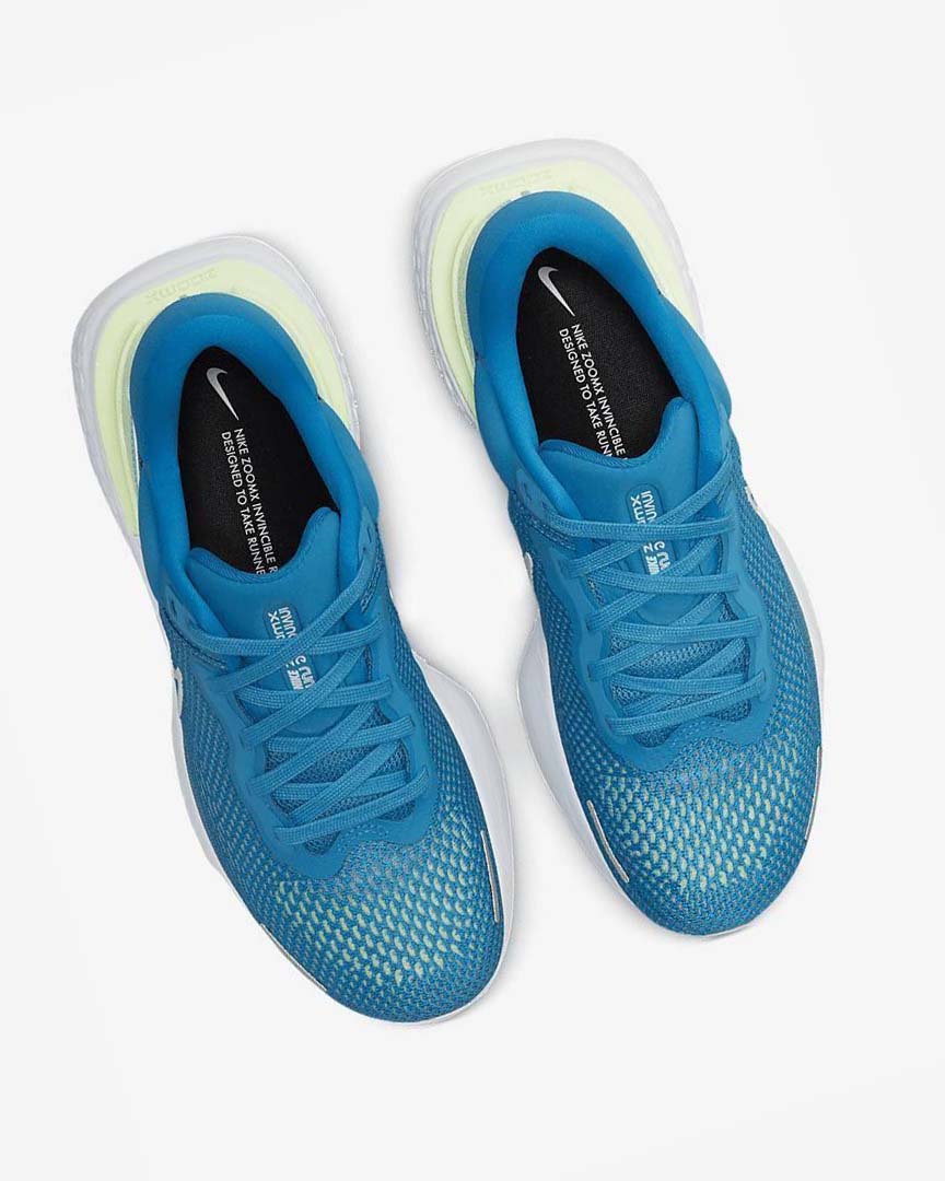Blue / White Nike ZoomX Invincible Run Flyknit Men's Running Shoes | CA_5474