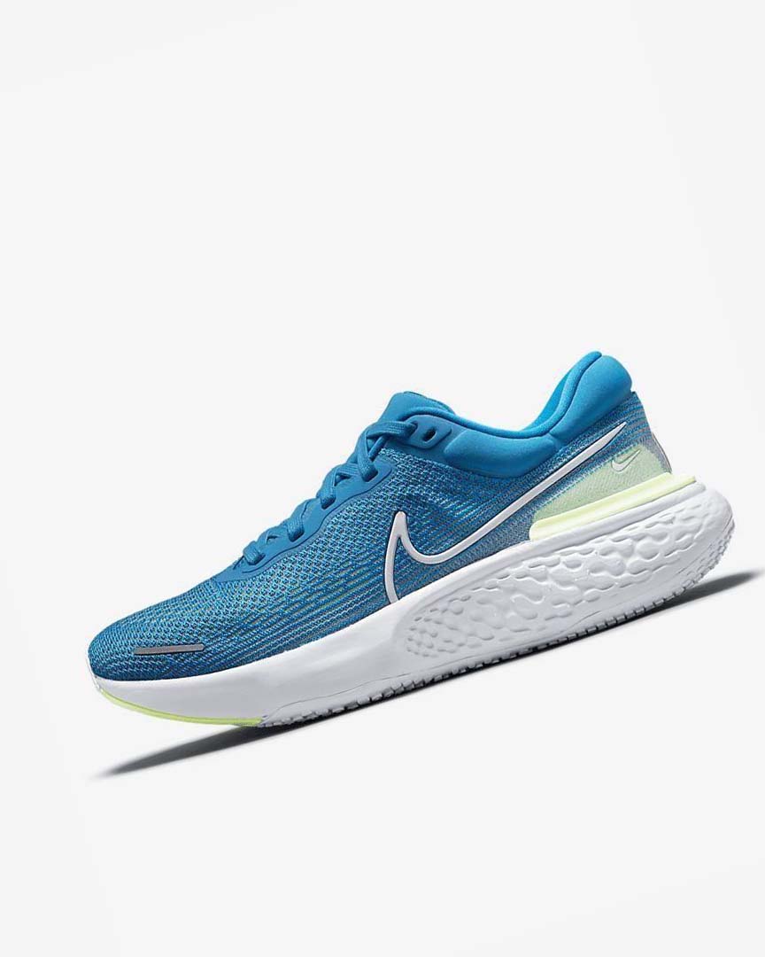 Blue / White Nike ZoomX Invincible Run Flyknit Men\'s Running Shoes | CA_5474