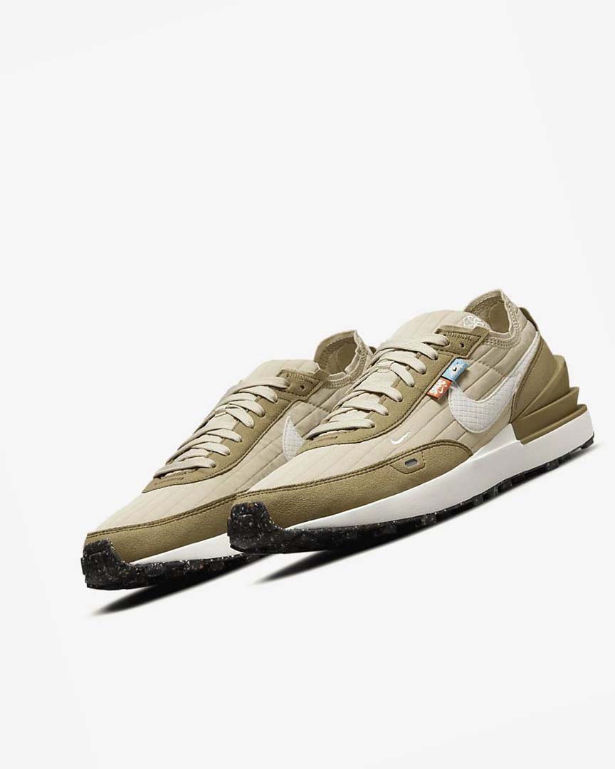 Brown / Black Nike Waffle One Premium Men's Sneakers | CA_2261