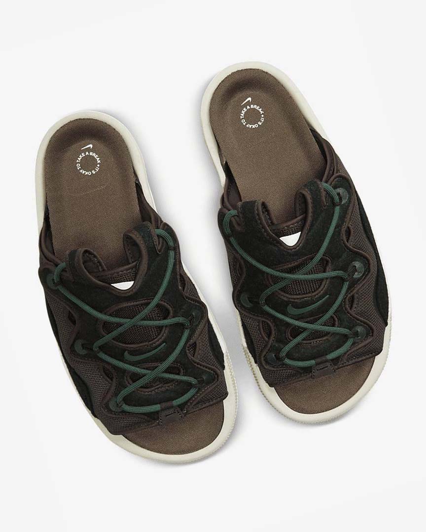 Brown / Green / Light Beige / Brown Nike Offline 2.0 Men's Sneakers | CA_4591