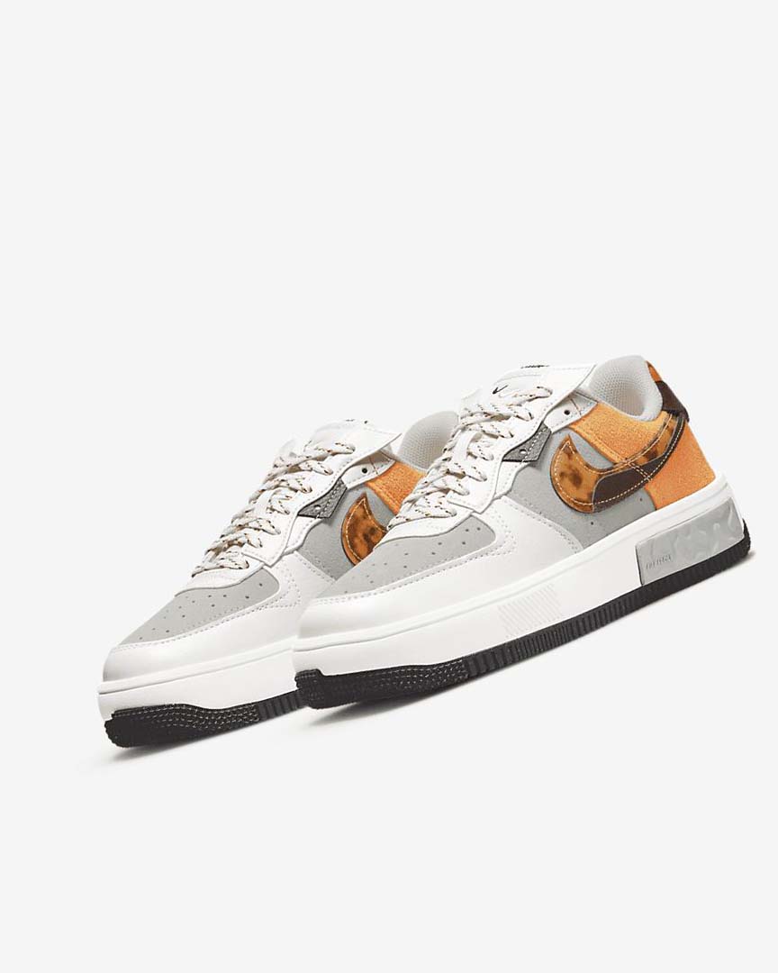 Brown / Light Beige / Deep Yellow Nike Air Force 1 Fontanka Women's Sneakers | CA_2926