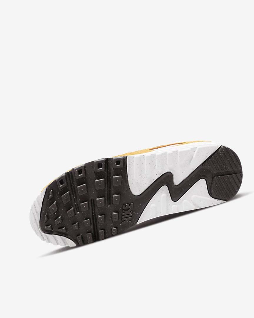Brown / Light Beige / Deep Yellow Nike Air Max 90 Women's Casual Shoes | CA_5432