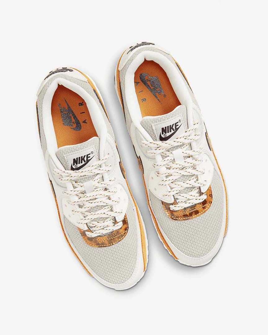 Brown / Light Beige / Deep Yellow Nike Air Max 90 Women's Casual Shoes | CA_5432