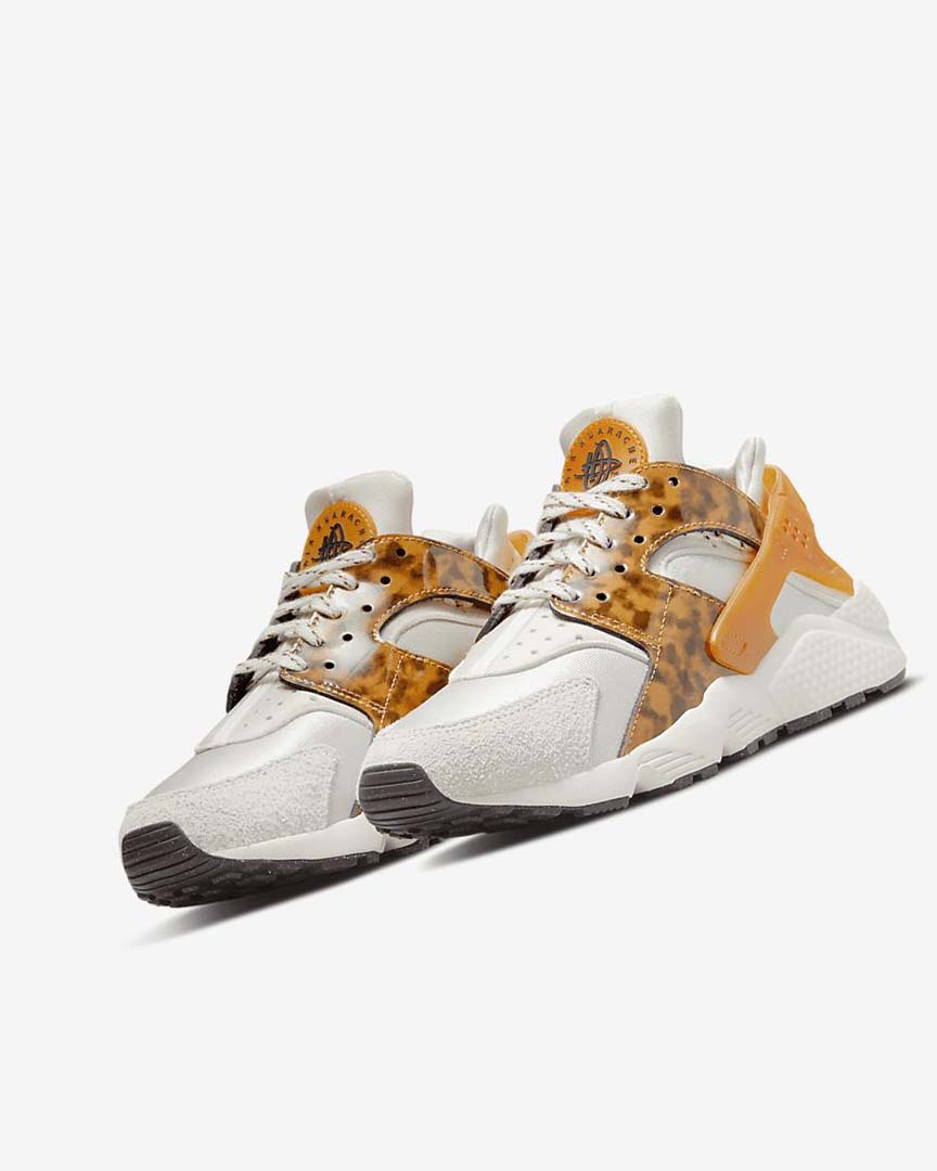 Brown / Light Beige / Deep Yellow Nike Air Huarache Women's Sneakers | CA_5584
