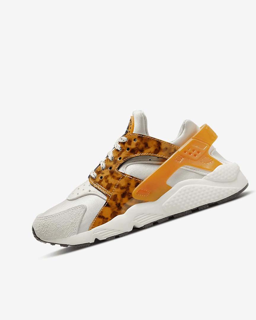 Brown / Light Beige / Deep Yellow Nike Air Huarache Women\'s Sneakers | CA_5584