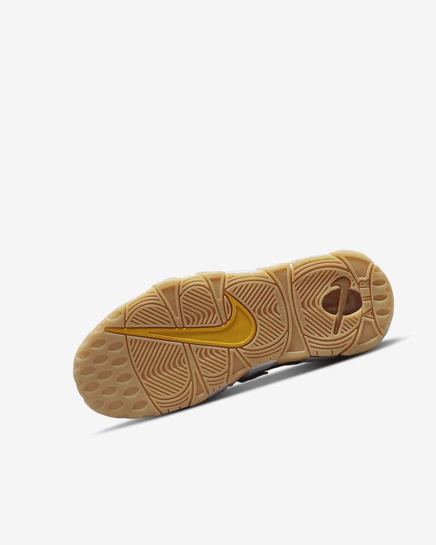 Brown / Light Brown / White Nike Air More Uptempo Boys' Basketball Shoes | CA_5384