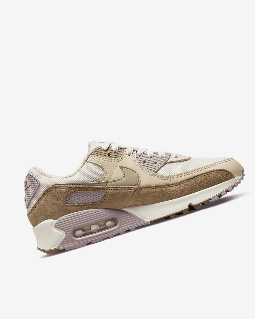 Brown / Light Purple / Khaki Nike Air Max 90 Women's Casual Shoes | CA_4750