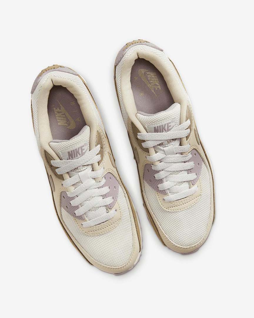 Brown / Light Purple / Khaki Nike Air Max 90 Women's Casual Shoes | CA_4750