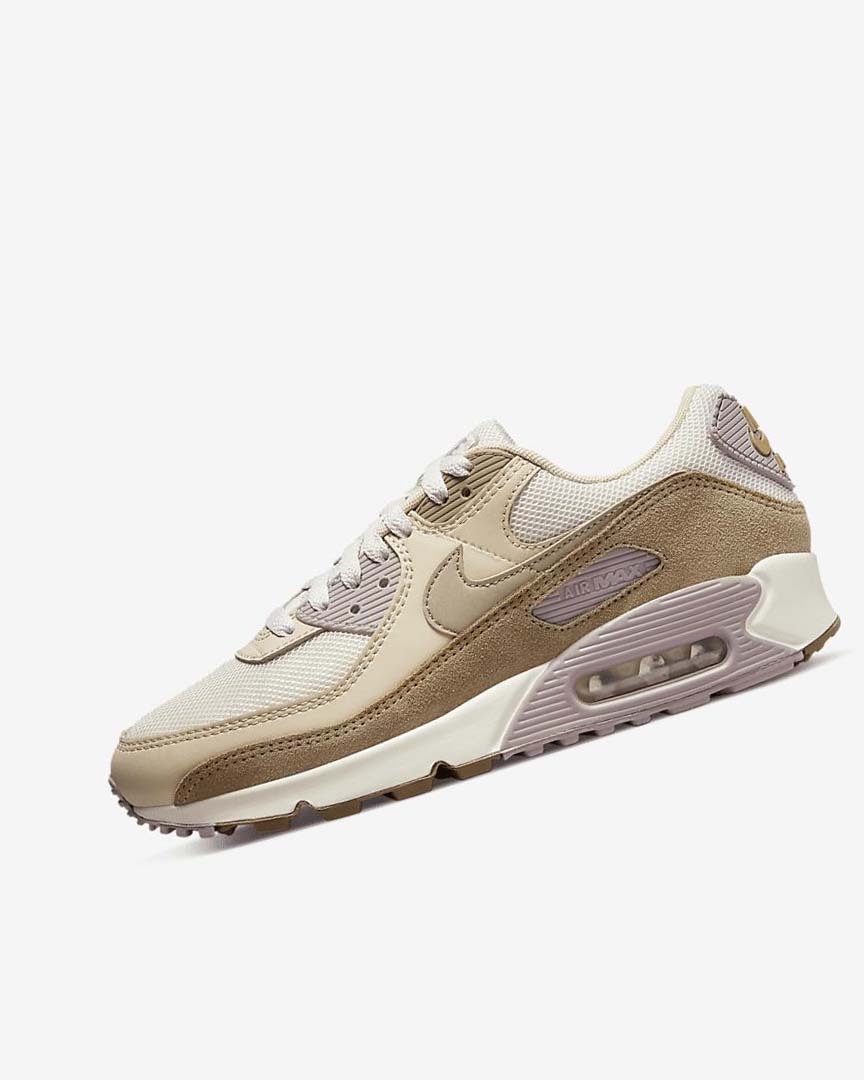 Brown / Light Purple / Khaki Nike Air Max 90 Women\'s Casual Shoes | CA_4750