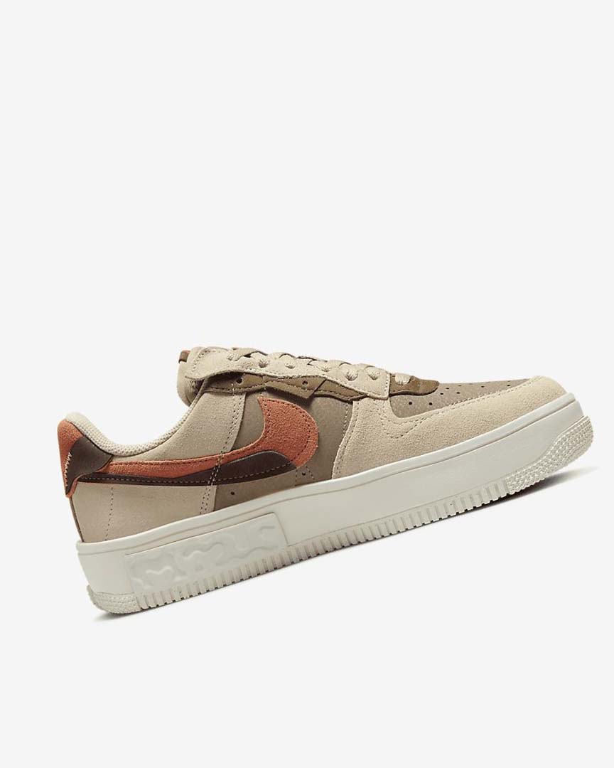 Burgundy / Khaki Nike Air Force 1 Fontanka Women's Sneakers | CA_2580