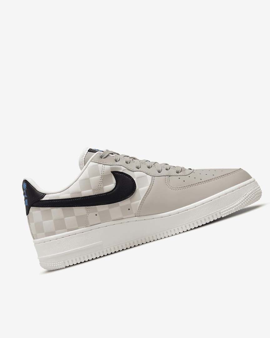 Cream / Black / Black Nike Air Force 1 '07 QS Men's Sneakers | CA_2329