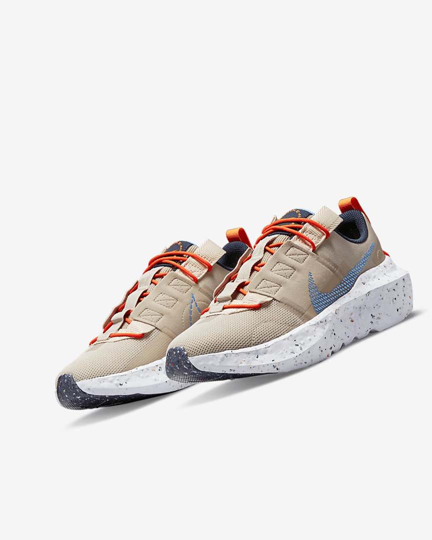 Cream / White / Light Blue Nike Crater Impact Women's Sneakers | CA_3075