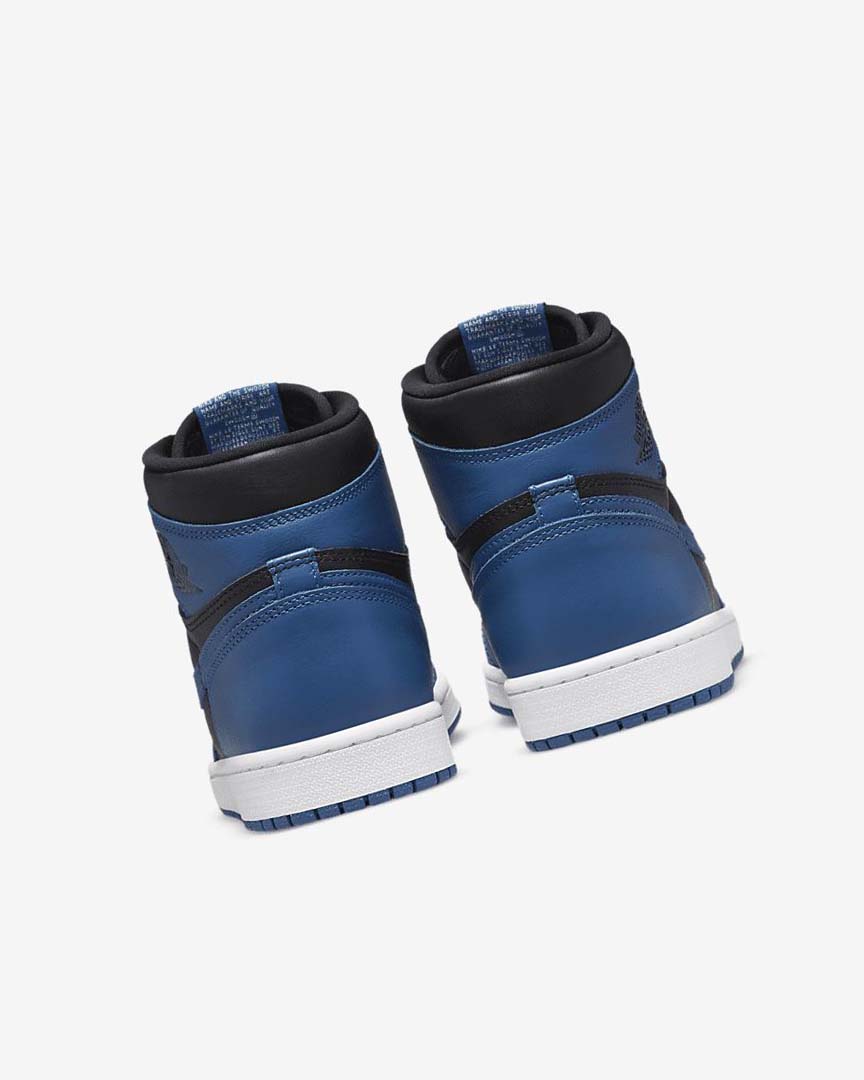 Dark Blue / White / Black Nike Air Jordan 1 Retro High OG Men's Sneakers | CA_4605