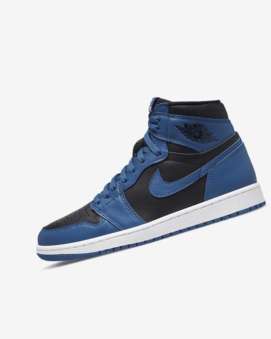 Dark Blue / White / Black Nike Air Jordan 1 Retro High OG Men\'s Sneakers | CA_4605