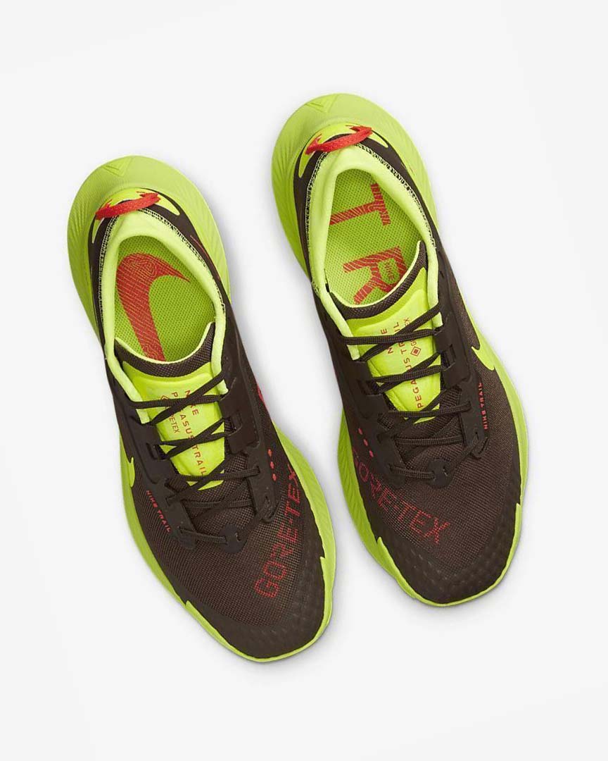 Dark Chocolate / Light Red Nike Pegasus Trail 3 GORE-TEX Men's Trail Running Shoes | CA_4727