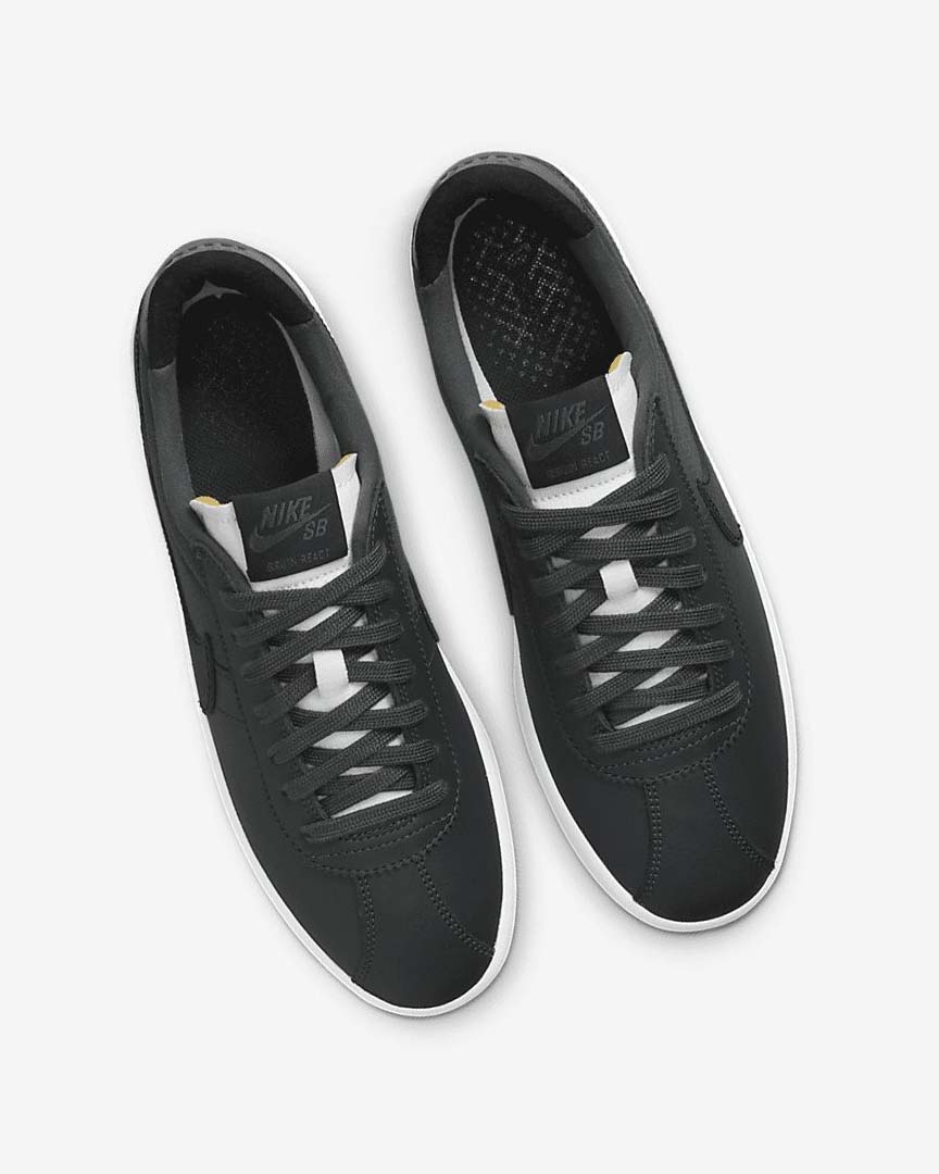Dark Grey / Dark Grey / White / Black Nike SB Bruin React Women's Skate Shoes | CA_4749