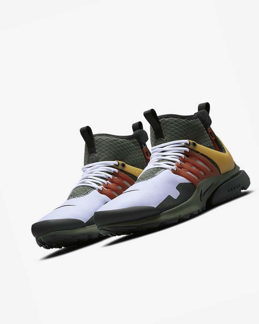 Dark Grey Green / Black Nike Air Presto Mid Utility Men's Casual Shoes | CA_2763