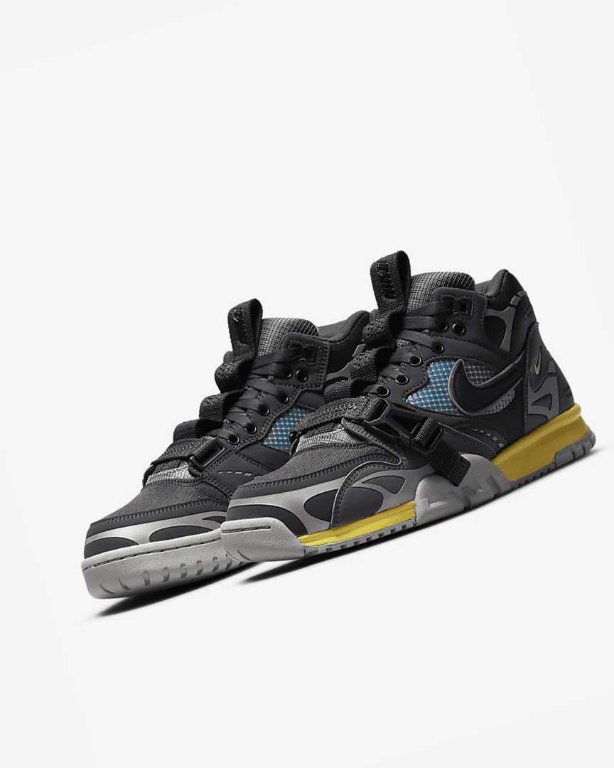 Dark Grey / Grey / Black Nike Air Trainer 1 SP Men's Sneakers | CA_5035