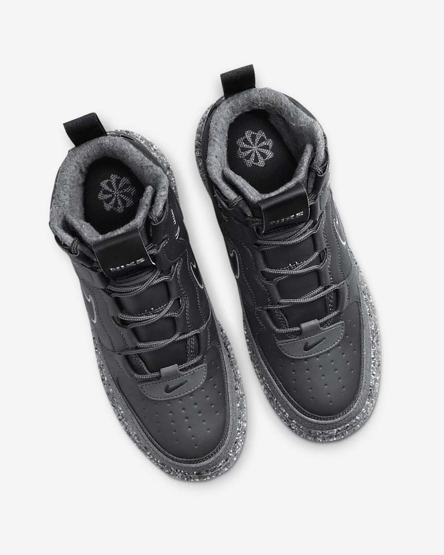 Dark Grey / Grey / Dark Grey / Black Nike Air Force 1 Men's Boots | CA_2811