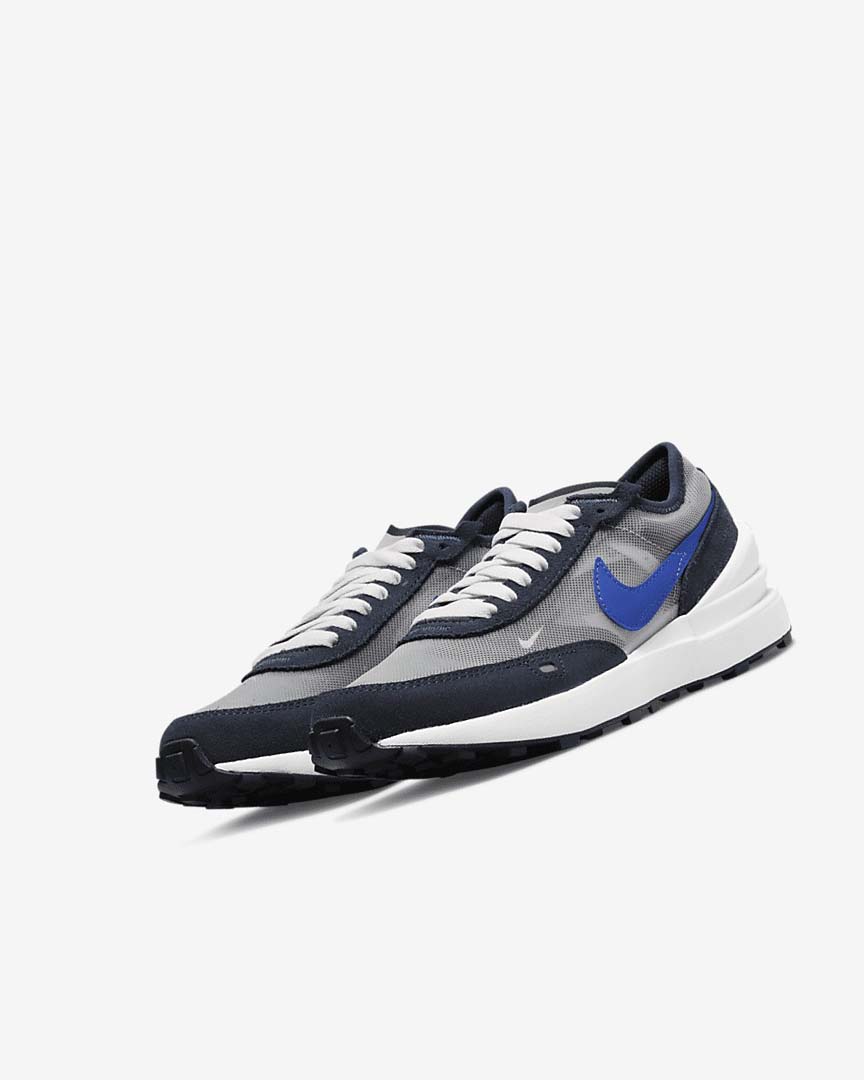 Dark Obsidian / Black / Royal Nike Waffle One Girls' Sneakers | CA_2492