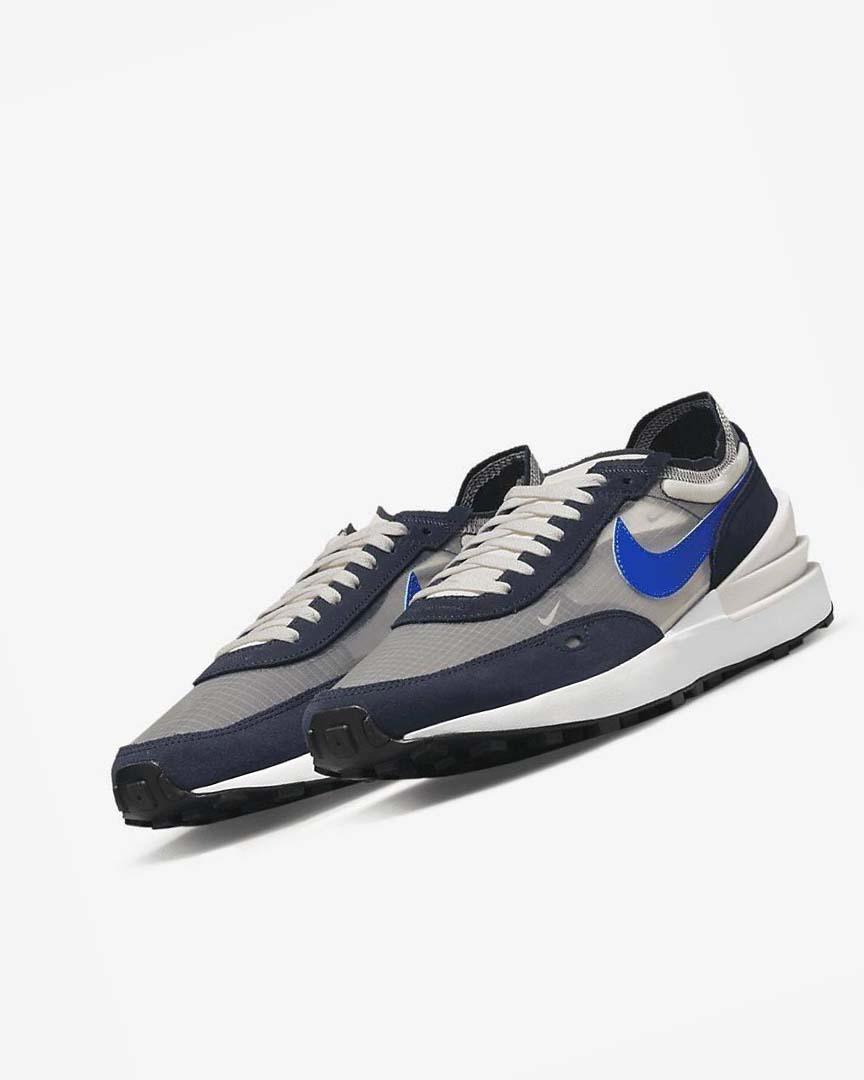 Dark Obsidian / Black / Royal Nike Waffle One SE Men's Sneakers | CA_2891