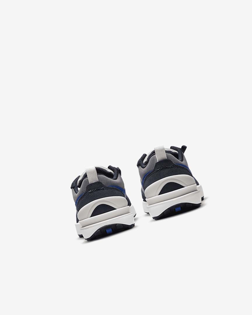 Dark Obsidian / Black / Royal Nike Waffle One Girls' Sneakers | CA_5047