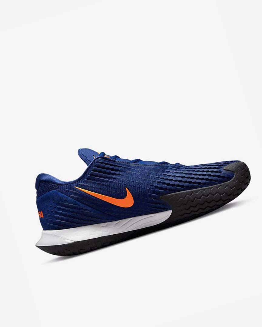 Deep Royal Blue / Orange / Black / White Nike Court Zoom Vapor Cage 4 Rafa Men's Tennis Shoes | CA_5192