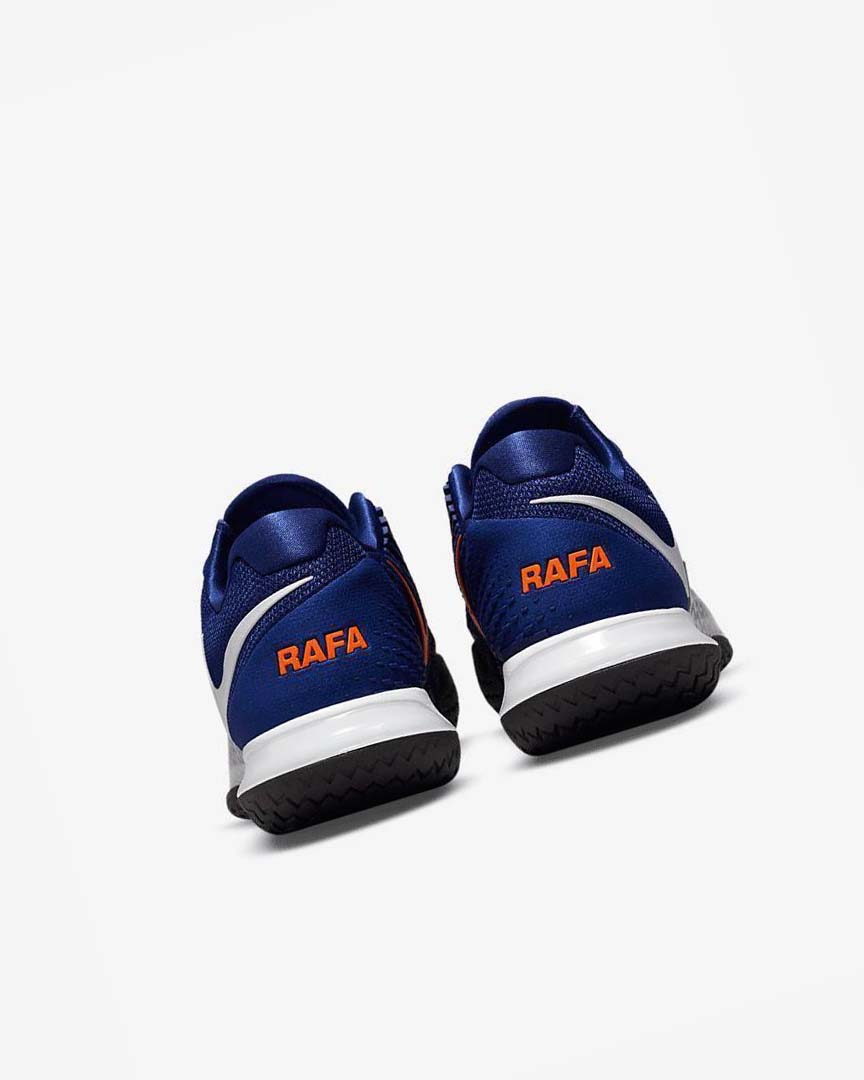 Deep Royal Blue / Orange / Black / White Nike Court Zoom Vapor Cage 4 Rafa Men's Tennis Shoes | CA_5192