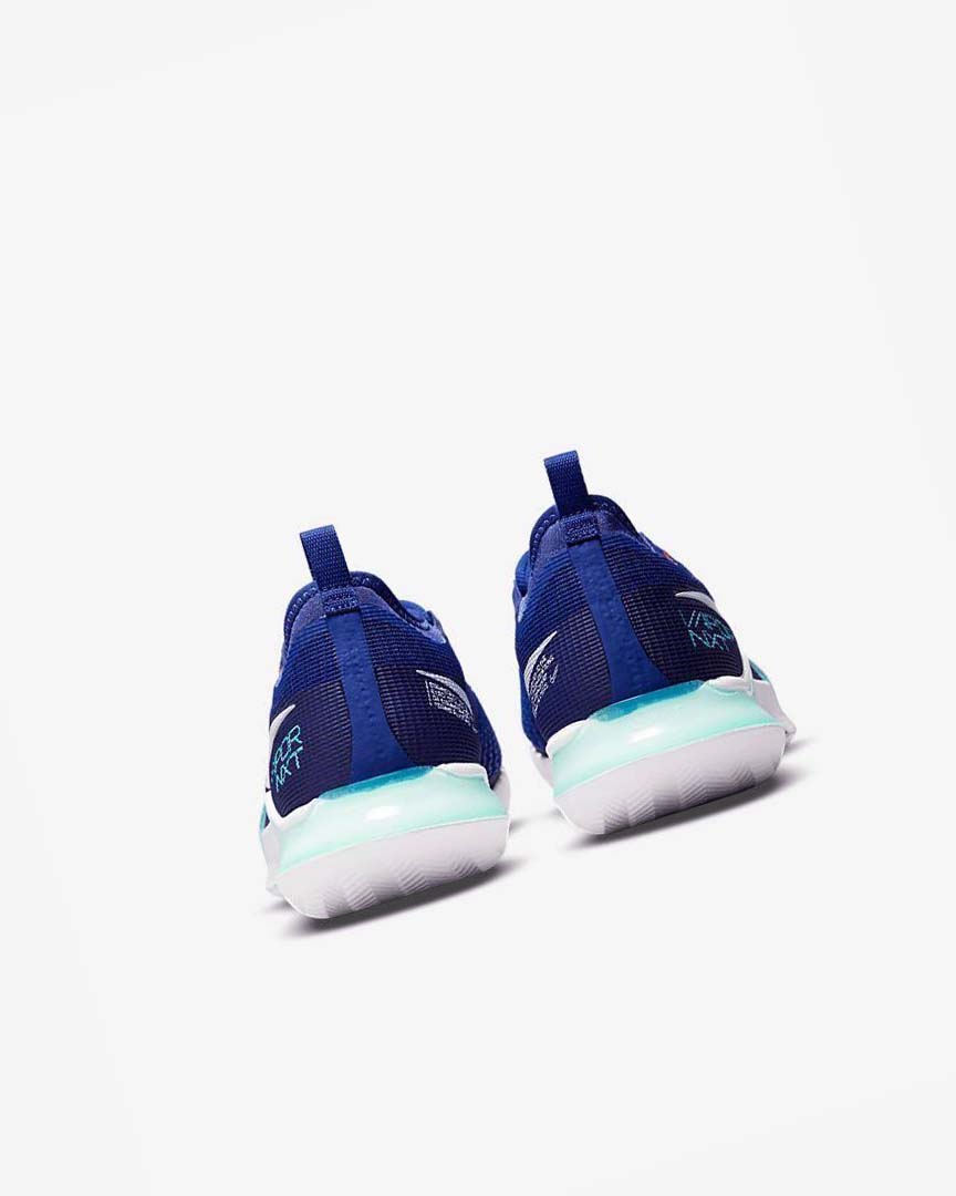 Deep Royal Blue / Turquoise / Orange / White Nike Court React Vapor NXT Men's Tennis Shoes | CA_2390