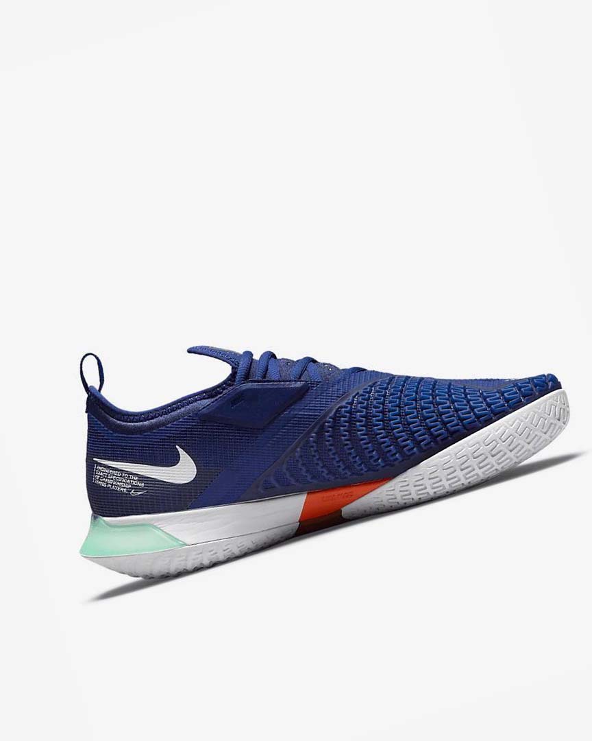 Deep Royal Blue / Turquoise / Orange / White Nike Court React Vapor NXT Men's Tennis Shoes | CA_2925