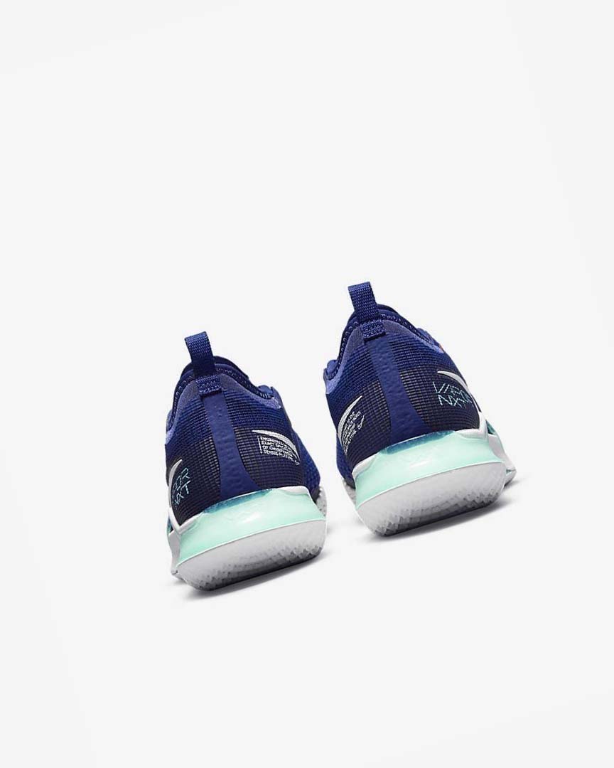 Deep Royal Blue / Turquoise / Orange / White Nike Court React Vapor NXT Men's Tennis Shoes | CA_2925