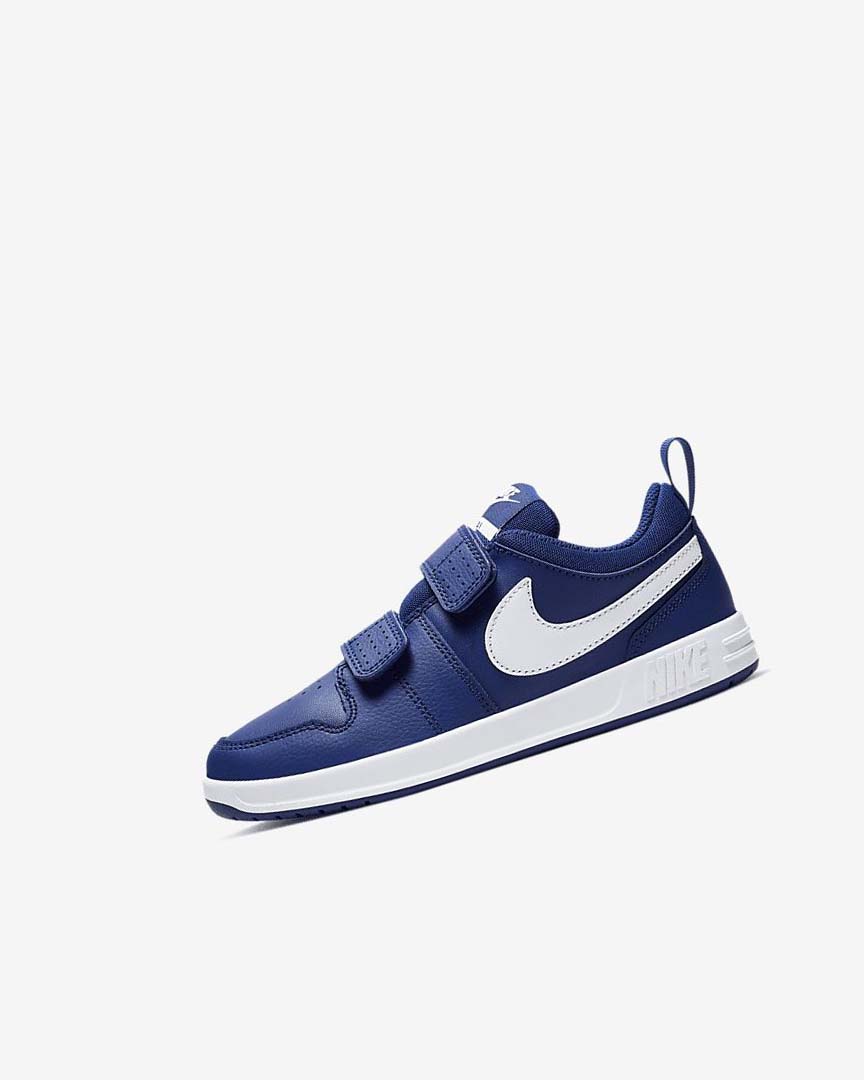 Deep Royal Blue / White Nike Pico 5 Boys\' Shoes | CA_5037