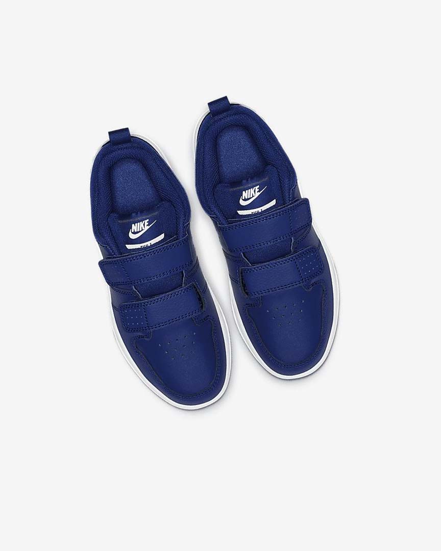 Deep Royal Blue / White Nike Pico 5 Girls' Shoes | CA_5528