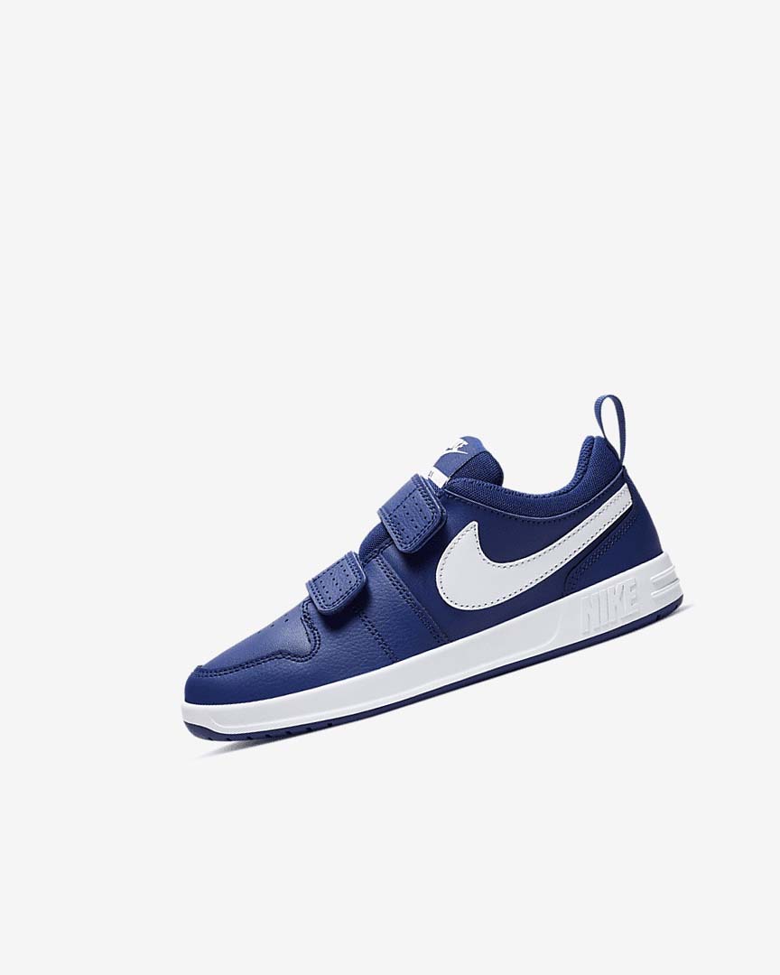 Deep Royal Blue / White Nike Pico 5 Girls\' Shoes | CA_5528