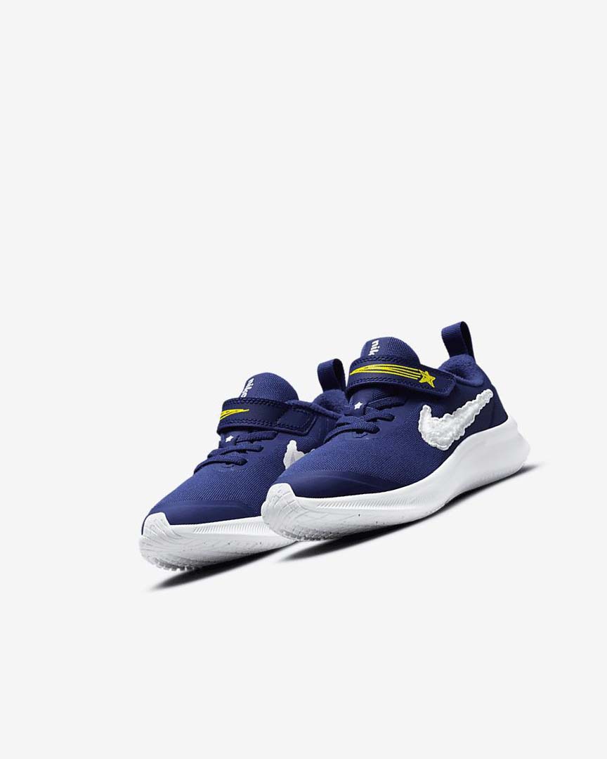 Deep Royal Blue / Yellow / White Nike Star Runner 3 Dream Boys' Running Shoes | CA_5308