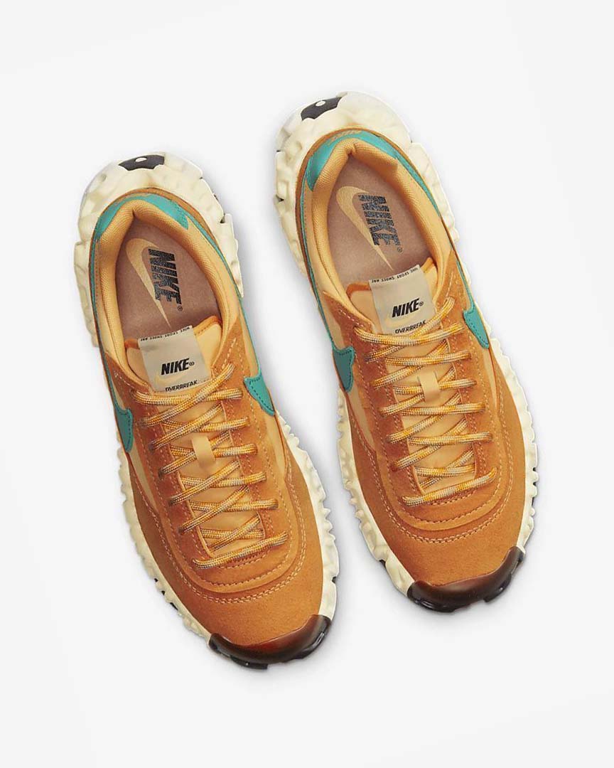 Gold / Gold / Green Nike OverBreak SP Men's Sneakers | CA_2599