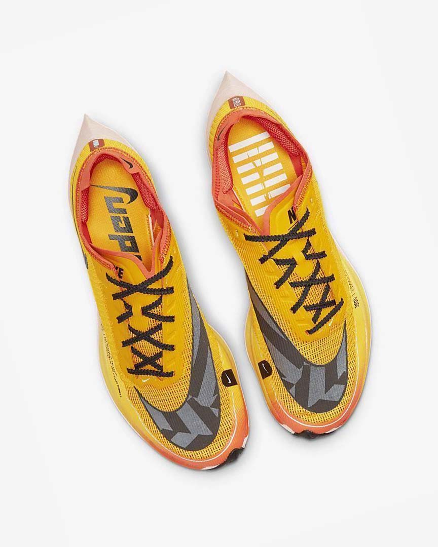 Gold / Orange / Black Nike ZoomX Vaporfly NEXT% 2 Ekiden Men's Running Shoes | CA_4681