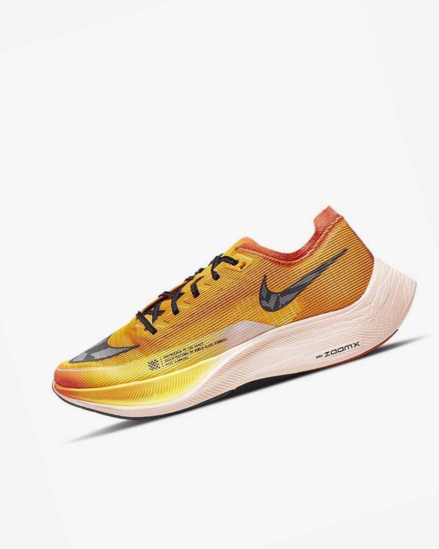 Gold / Orange / Black Nike ZoomX Vaporfly NEXT% 2 Ekiden Men\'s Running Shoes | CA_4681