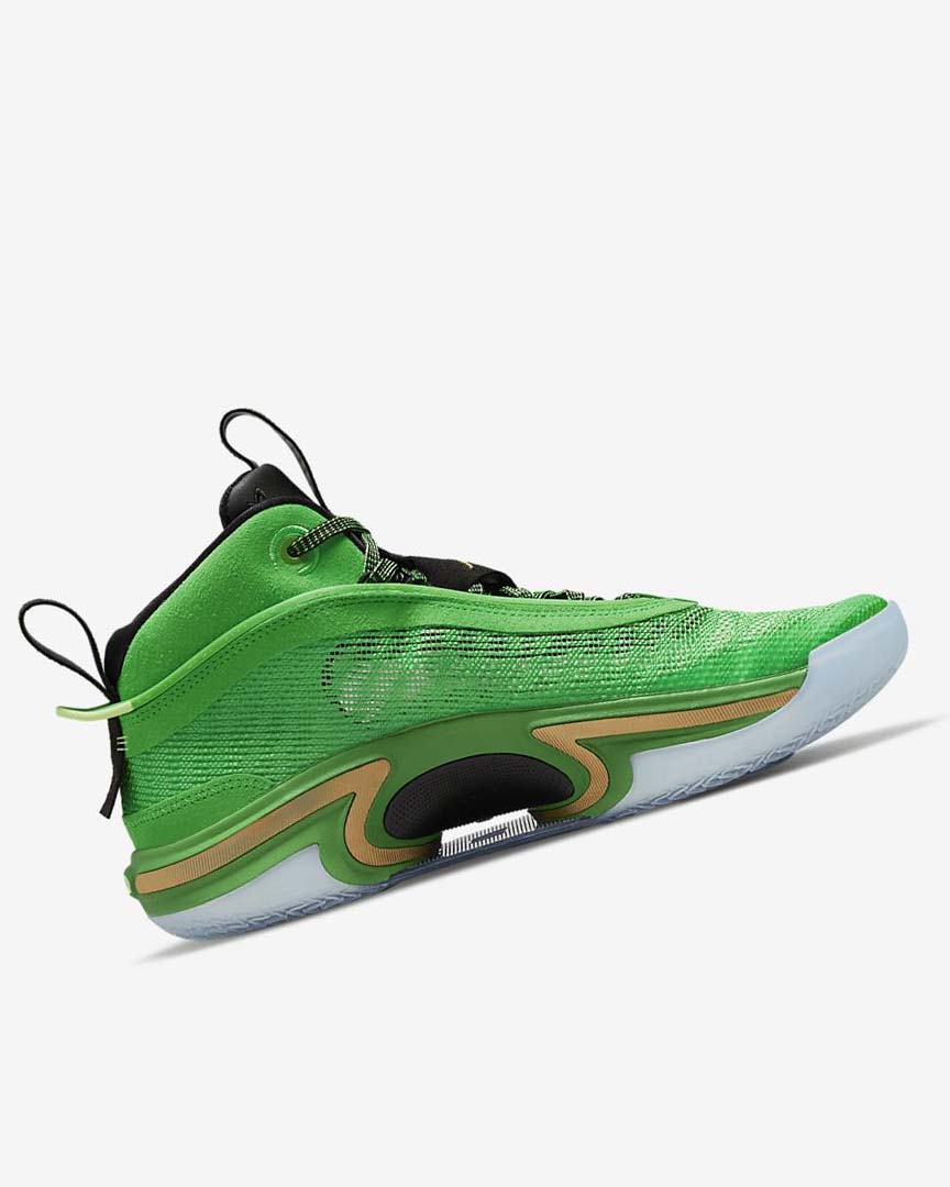 Green / Black / Light Green / Metal Gold Nike Air Jordan XXXVI Men's Basketball Shoes | CA_2266