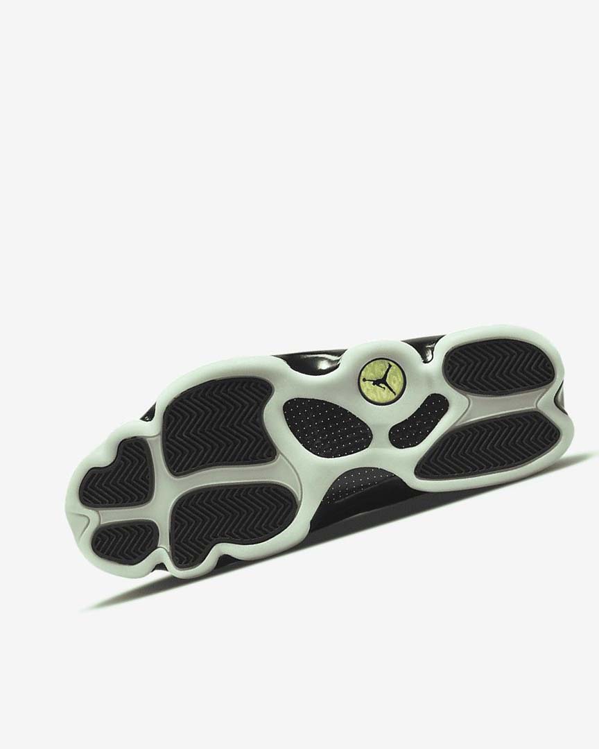 Green / Black Nike Air Jordan 13 Retro Low Men's Basketball Shoes | CA_4841