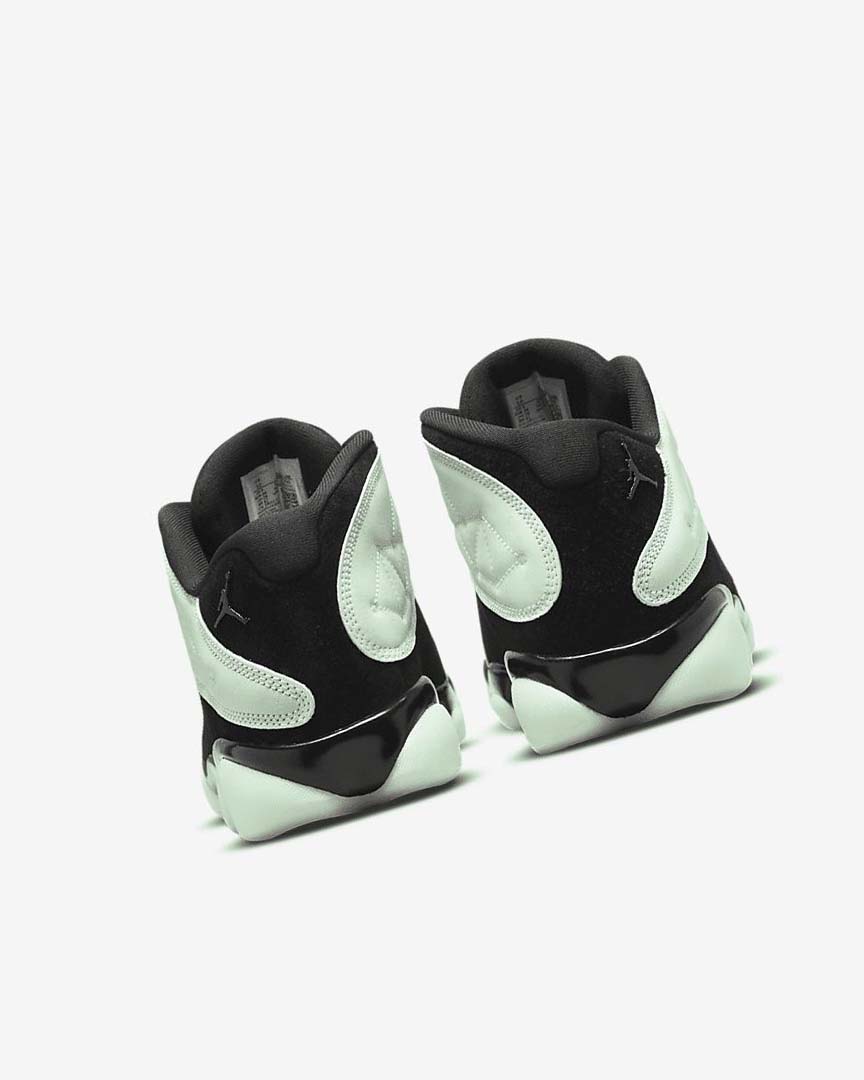 Green / Black Nike Air Jordan 13 Retro Low Men's Basketball Shoes | CA_4841