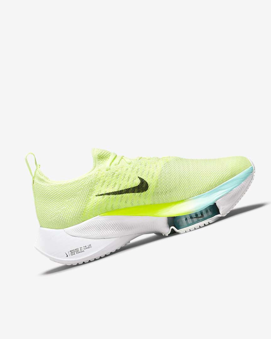 Green / Black Nike Air Zoom Tempo NEXT% Women's Running Shoes | CA_5573
