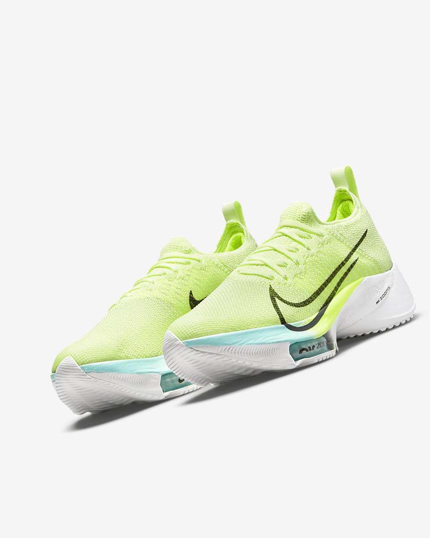 Green / Black Nike Air Zoom Tempo NEXT% Women's Running Shoes | CA_5573