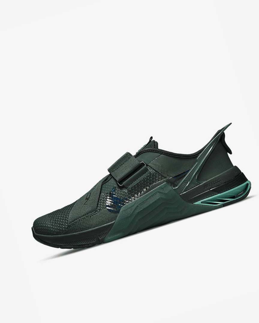 Green / Black / Turquoise / Multicolor Nike Metcon 7 FlyEase Men\'s Training Shoes | CA_2905