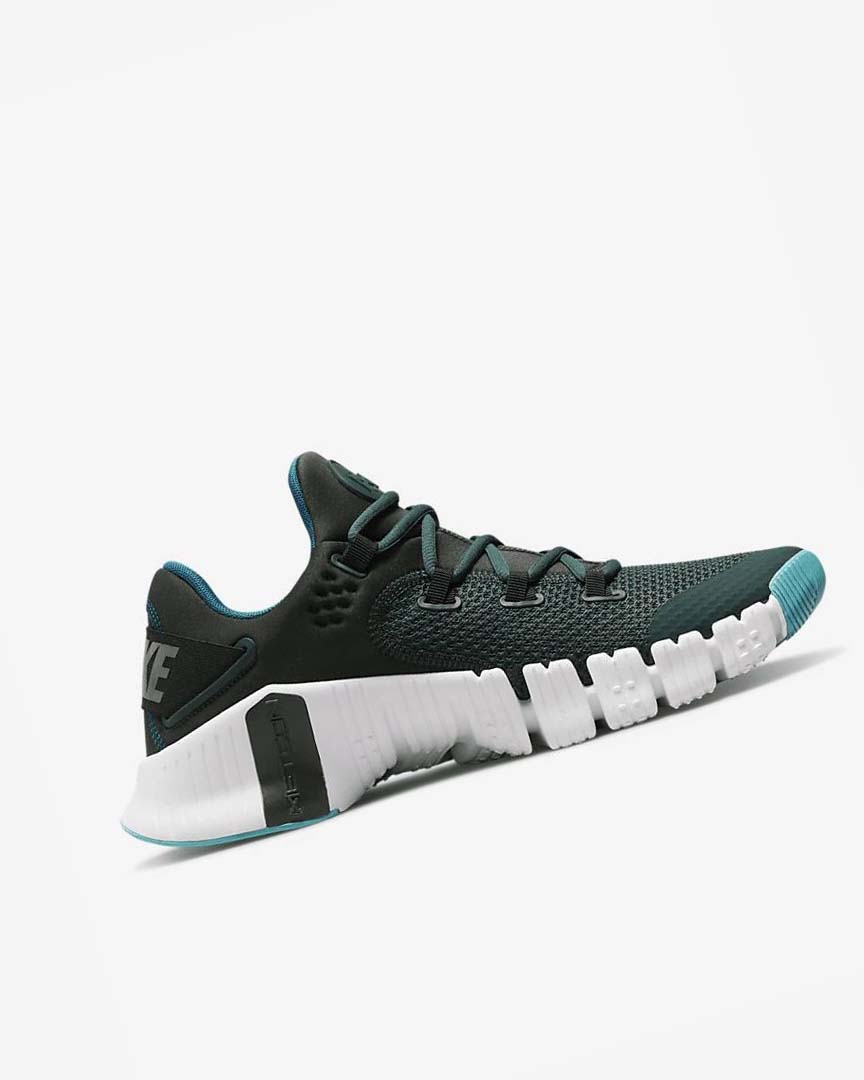 Green / Black / White Nike Free Metcon 4 Men's Training Shoes | CA_5413