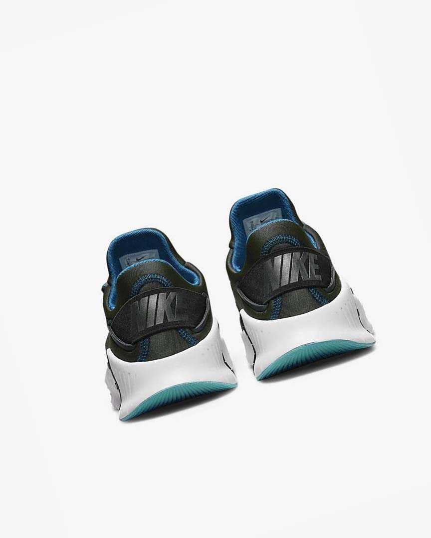 Green / Black / White Nike Free Metcon 4 Men's Training Shoes | CA_5413