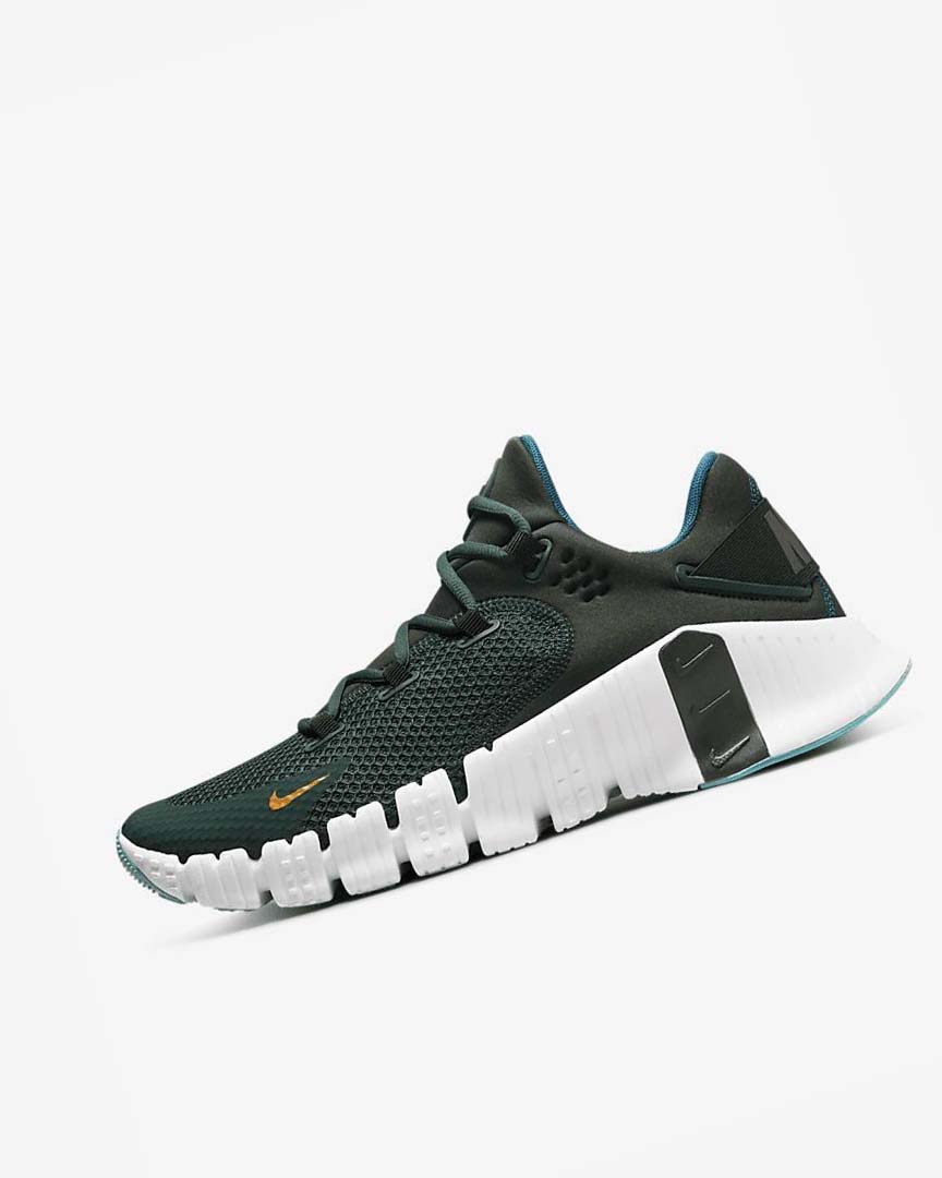 Green / Black / White Nike Free Metcon 4 Men\'s Training Shoes | CA_5413