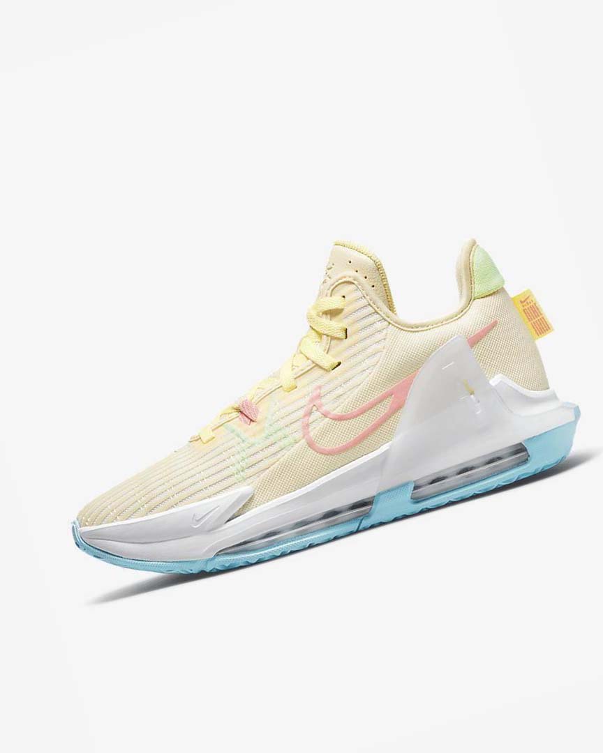 Green / Blue Nike LeBron Witness 6 Men\'s Basketball Shoes | CA_2686