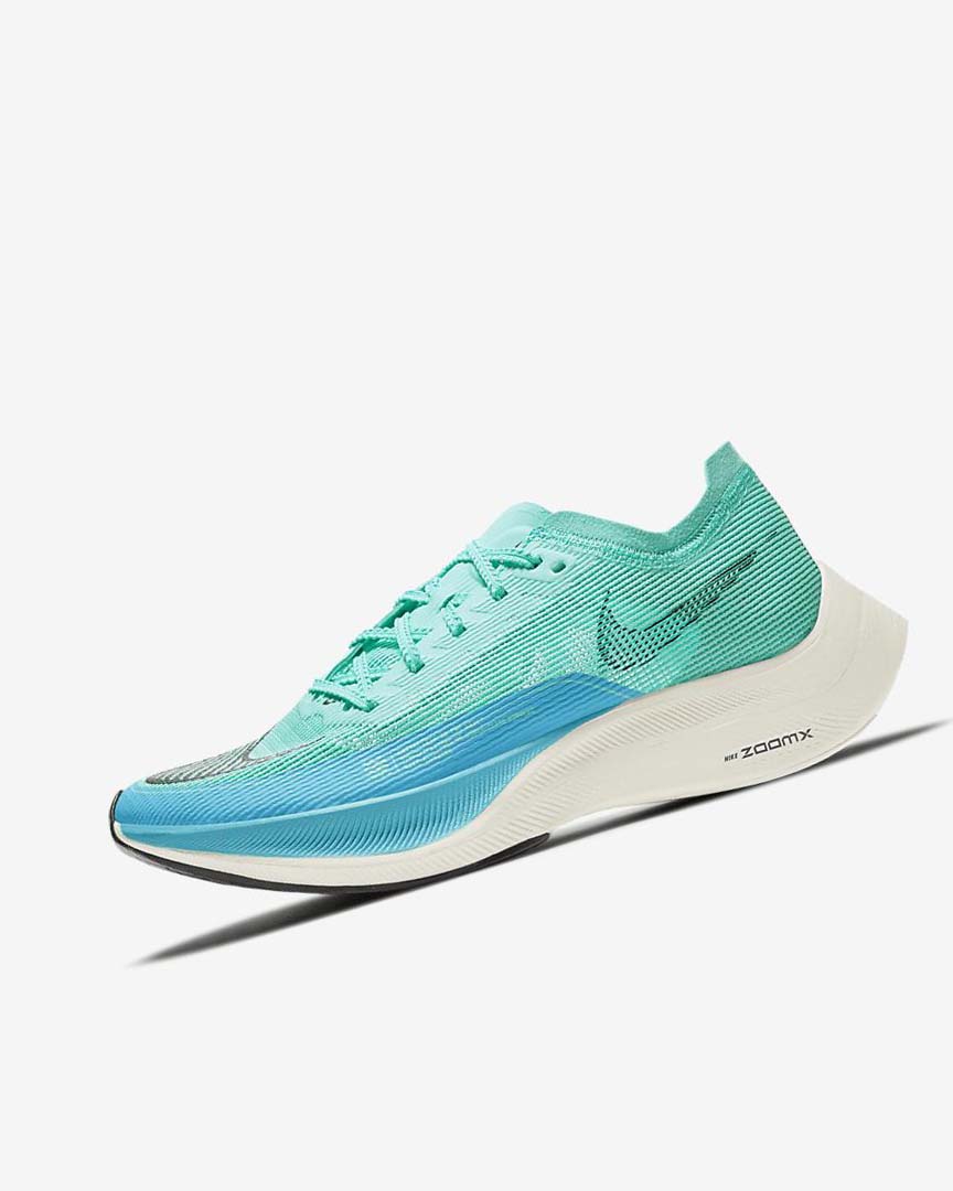 Green / Blue / White / Black Nike ZoomX Vaporfly Next% 2 Women\'s Running Shoes | CA_2265