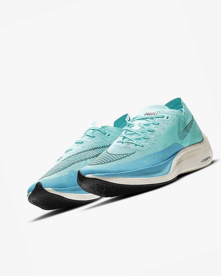 Green / Blue / White / Black Nike ZoomX Vaporfly Next% 2 Men's Running Shoes | CA_3041